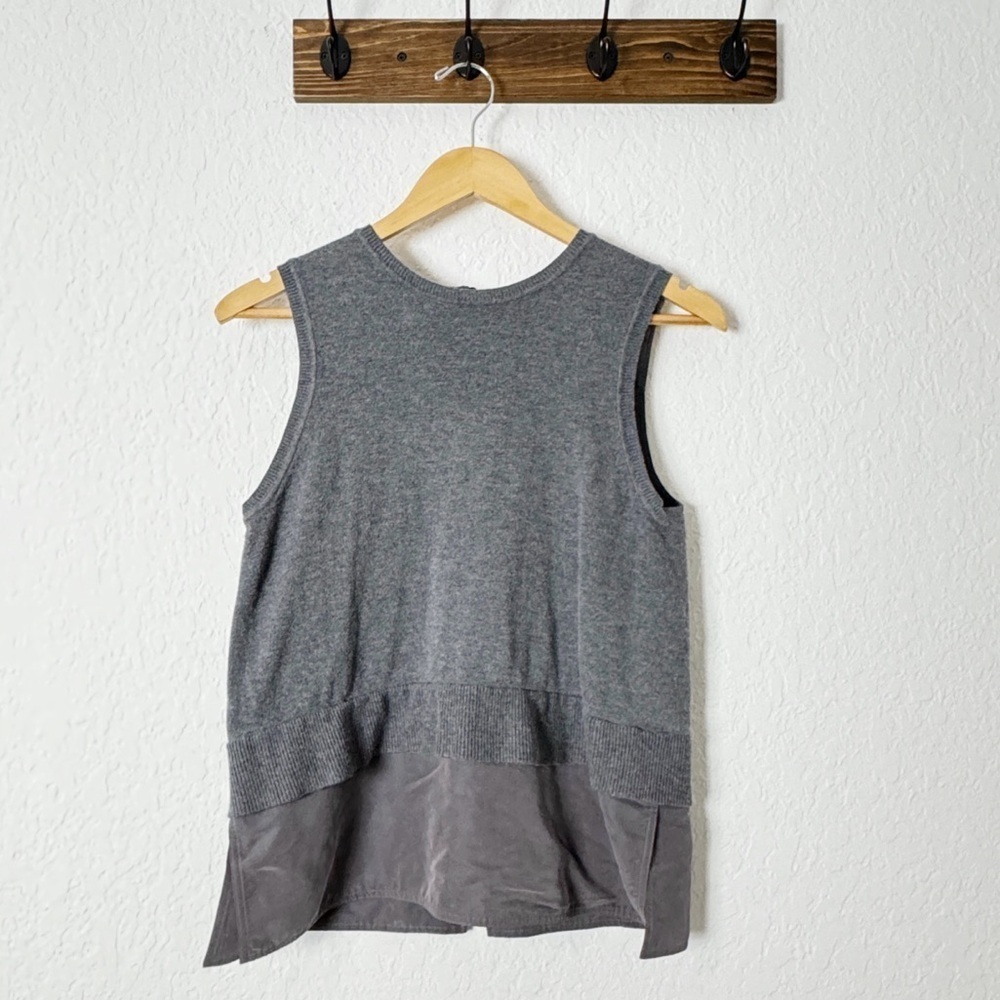 KaufmanFranco sleeveless zip in back vest